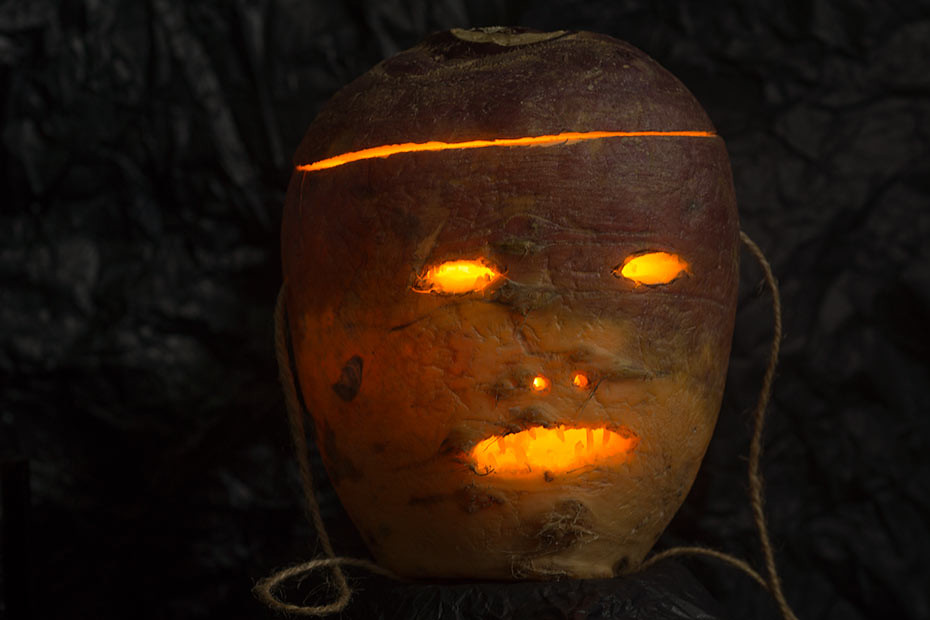 ancient turnip jack o lantern