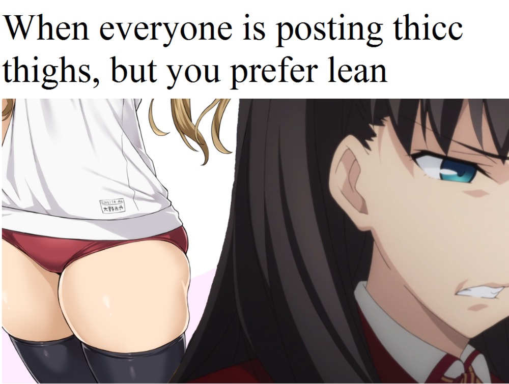 Lean thighs are hotter tho.