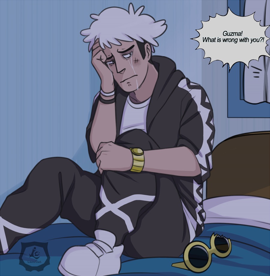 The character Guzma himself canonically suffers at least emotional abuse. 