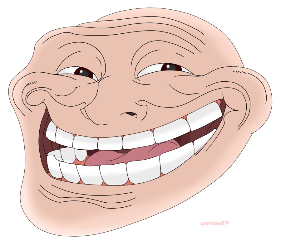 Colored Troll Face
