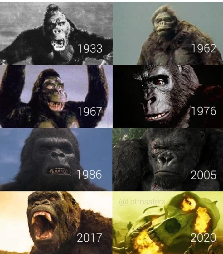 Evolution Of King Kong