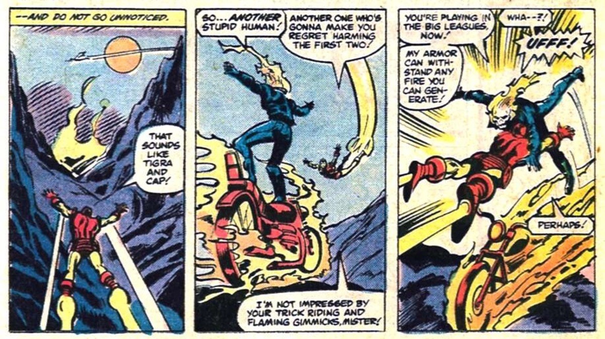 Ghost Rider vs Thor and Iron Man