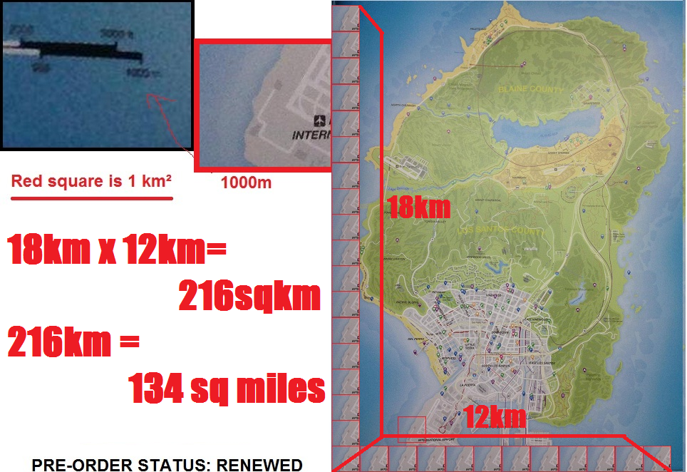 В какой гта самая большая карта в