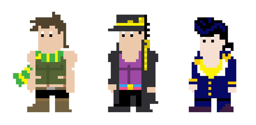 Jojo Pixel Art Minecraft 5572