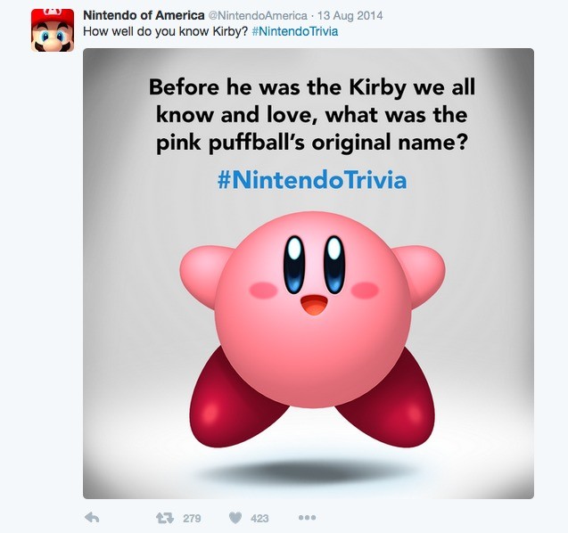 Kirby`s original name