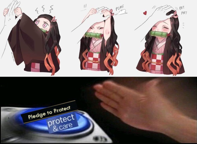 Nezuko Head Pats