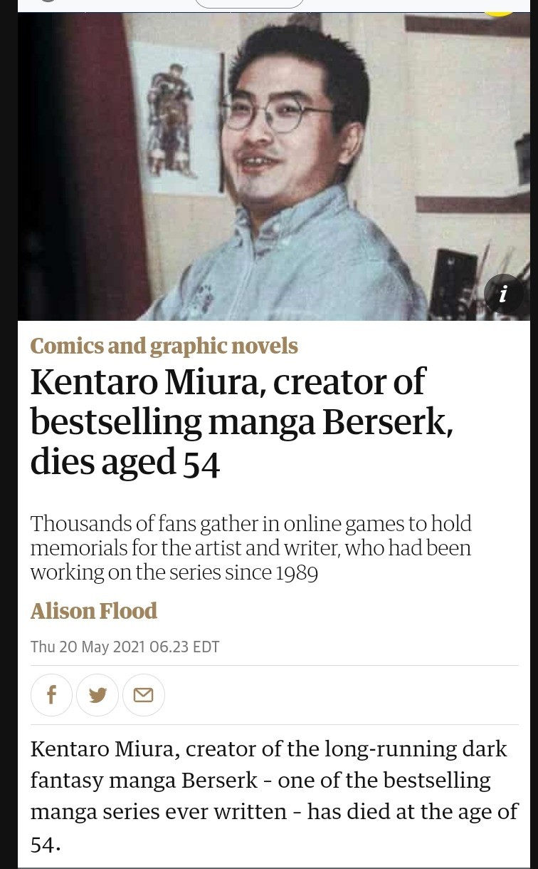 Only one ending. kentaro miura passed away recently, sad times. RIP to kentaro and one of my favorite mango series ever..